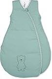 Sterntaler Funktionsschlafsack, Bär Ben, Ganzjährig, Wärmeregulierung, Reißverschluss, 90 cm