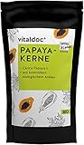 GESUND & Leben | Neues Design | vitaldoc Papaya Kerne BIO 30 g | Rohkost - aus kontrolliert biologischem Anbau | laktosefrei - glutenfrei - vegan