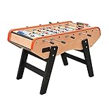 HUIBBGO Profi-Tischkicker, Kickertisch aus Stahl, mit rutschfesten Griffen, höhenverstellbaren Füßen, für Kinder und Erwachsene, 140 x 78 x 94 cm