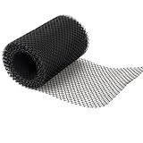 Whakano 1 Stück Dachrinnen Laubschutz Dachrinnenschutz,Mit 10 schwarzen geraden Haken,Regenrinnen Laubschutz Blättersieb Dachrinne Blätterschutz Regenrohrschutz fürDachtraufen,Dachrinnen