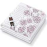 Beurer UB 75 Wärmeunterbett, anschmiegsame Wärmeauflage, 6 Temperaturstufen und Schnellheizung, Oberseite aus weicher Baumwolle, 150 x 80 cm, Abschaltautomatik, maschinenwaschbar