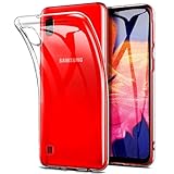 Oprimio Kristallklar Hülle für Samsung A10 [Silikon Hülle] [%100 Durchsichtig] [Deutsche Material] [Ultra Dünn] Klar Handyhülle für Samsung Galaxy A10