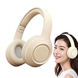 LearnLyrics Over-Ear-Kopfhörer – Kabelloses -Audio, faltbares Stereo-Headset | Hi-Fi-Soundtreibersystem, Verstellbarer Kopfbügel, schnell aufladbarer Akku mit Mikrofon für im Büro und Anrufe auf d