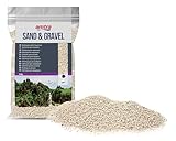 Amtra Ivory White Quartz – feiner weißer Quarz-Aquariensand, für Süß- oder Salzwasser, 1–3 mm Körnung, Menge 5 kg