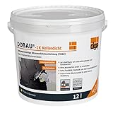 Dobau Dickbeschichtung 1k Eimer 12 l, Kellerdicht, Abdichtung, Bitumen, Schwarz