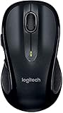 Logitech M510 Kabellose Maus, 2.4 GHz Verbindung via Unifying USB-Empfänger, 1000 DPI Laser-Sensor, 24-Monate Akkulaufzeit, 7 Tasten, PC/Mac - Schwarz