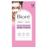 Face & Nose Tiefenreinigung Pore Strips von Biore f-r Unisex - 14 Pc 7 Gesicht Pore Strips, 7 Nase Pore Strips