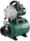 Metabo Hauswasserwerk HWW 4000/25 G (600971000) Karton, Nennaufnahmeleistung: 1100 W, Max. Fördermenge: 4000 l/h, Max. Förderhöhe: 46 m