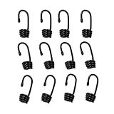 Set Von 12 Kunststoff Beschichteten Stahldraht Bungee Haken Für Meereskajaks Und Außenanwendungen.