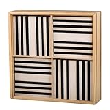 KAPLA Holzbausteine, 100 Stück Schwarz-Weiß, Pinienholz, mit Aufbewahrungskiste