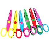 Kinderscheren für Kartenherstellung, ergonomischer Griff, Kleinkinder, Vorschüler, Scheren für Schule, Klassenzimmer, Bastelbedarf, 6 Stück