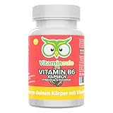 Vitamin B6 Kapseln - hochdosiert 25 mg P-5-P - bioaktiv & vegan - Produktion in Deutschland - Pyridoxal-5-Phosphat - für Erwachsene & Kinder - kleine Kapseln statt Tabletten - Vitamineule®