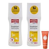 Mosquito Family Insekten-Schutzspray 2x 100 ml I bis zu 6 Stunden Schutz vor Mücken, Bremsen, Zecken I Mückenspray I für Kinder ab 6 Monaten I Outdoor-Schutz I Spar-Set plus Pharma Perle give-away