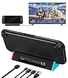 SiWiQU Portable Switch 2 TV Docking Station,1000Mbit RJ45 Ethernet Adapter LAN Dock Kompatibel mit Nintendo Switch 2 NUR, Switch 2 Ladestation mit 4K@120Hz HDMI/Typ C/USB 3.0 [Nicht für Switch 1/OLED]