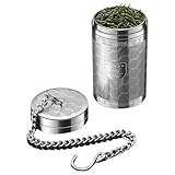 Edelstahl Tee-Ei, loses Tee-Ei - Feinmaschiger Edelstahl Tee-Diffusoren für losen Tee | Teezubehör, Teesieb, Teefilter mit verlängertem Kettenhaken zum Aufbrühen von Tee und Kräutern