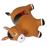 Toyvian aufblasbare Tiere aufblasbares Garten Pferde Outdoor Schaukelpferd für Laufendes Pferdespielzeug PVC Light Brown