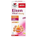 Doppelherz Eisen Vital – Eisen unterstützt die normale Funktion des Immunsystems und trägt zur normalen Bildung der roten Blutkörperchen bei – 500 ml