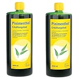 Pinimenthol Erkältungsbad - wohltuender Badezusatz mit hochwertigen ätherischen Ölen - Doppelpack zum Sparpreis (2x 1000 ml Badezusatz)