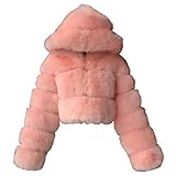 Wintermäntel für Damen, UK-Kapuzenjacke, dicke Jacken, modisch, langärmelig, Oberbekleidung, schmale Passform, leichte Strickjacke, winddicht, Thermo-Parka, Streetwear, 01 Rosa, 3XL