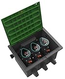 Gardena Ventilbox 9 V Bluetooth-Set: Bodeneinbaudose für den unterirdischen Einbau von batteriebetriebenen Bewässerungsventilen, programmierbar per App (1286-20)