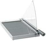 Leitz Precision Home Office Hebelschneider A3, bis zu 10 Blatt, Papierschneidemaschine mit 457 mm Schnittlänge, Präzisionsstahlklinge, Ausrichthilfe mit Kantenbeleuchtung, Klingenschutz, 90200000