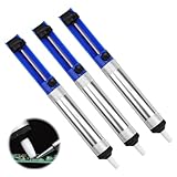 FINELYCR 3 Stück Antistatisch Entlötkolben, Antistatische Lötpumpe mit Teflonspitze, Entlötpumpe zum Entlöten & Lötabsaugung, für Löten Kleiner Bauteile