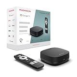 THOMSON Streaming Box Plus 270, Google TV, 4K UHD, Sprachsteuerung, Voice Control, Google Cast, Netflix, Disney Plus, Wi Fi, Mehrfachstecker Netzteil, 3 GB RAM, 32 GB Speicher