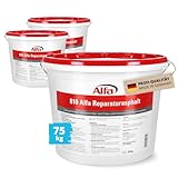 3x Alfa Reparaturasphalt 25 kg Profi-Qualität Kaltasphalt Körnung 0 bis 5 mm zur Ausbesserung von Schlaglöchern im wiederverschließbaren Eimer, Reparatur Asphalt