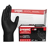 Ammex – gwbn – Nitril Handschuhe – Schutzhandschuhe, Nitrilkautschuk, – 100/BOX, Heavy Duty, Einweg, puderfrei, Industrie, 6 Mil, schwarz, XLarge (Case of 1000), schwarz, 1000