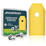 HAUSPROFI 30x Titan Messer Ultrascharfe Ersatzklingen Geeignet für alle Husqvarna Gardena Yard Force Mähroboter Universal Ersatzmesser Inkl. 30 Schrauben