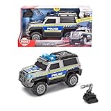 Dickie 203306003 Toys Polizei SUV mit Zubehör, Polizeiauto, Geländefahrzeug, Spielzeugauto, Heckklappe zum Öffnen, Licht & Sound, inkl. Batterien, 30 cm, ab 3 Jahren