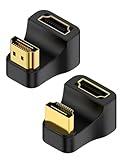 HDMI-Koppler, Adapter, 8 K 2.1, vergoldet, HDMI-Verlängerung, unterstützt 8 K @ 60 Hz/4 K @ 120 Hz/2 K @ 240 Hz/1080P240 Hz, Stecker auf Buchse, Auflösung 7680 x 4320, HDR, Arc kompatibel mit PC