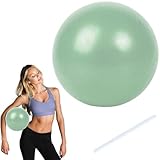 QEEROYO Trainingsball, Gymnastikball, Yoga Ball, Pilates Ball, Original Gymnastikball, Yoga Pilatesball, Yoga Pilates Ball, Yoga Übungsball, Rutschfester Fitness Ball, Grün