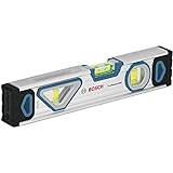 Bosch Professional Wasserwaage 25 cm mit Magnet System (rundum ablesbar, Aluminium-Gehäuse, robuste Endkappen) - Amazon Exclusive Set