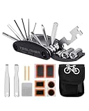 Teslniher Fahrrad Multifunktionswerkzeug 16-in-1 Bicycle Repair Kit, Fahrrad Reparatur Set Fahrrad Werkzeug für Mountainbike Unterwegs Multitool Fahrrad Reparaturset