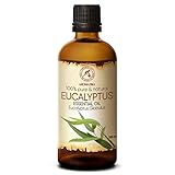 Eukalyptusöl Ätherisch 100ml - Reines Natürliche Eukalyptus Öl - Eucalyptus Globulus - Besten für Sauna - Inhalieren - Aroma Diffuser - Duftlampe - Essenzielles Eukalyptusöl