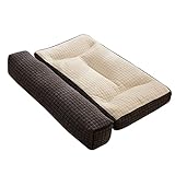 GPDNBIEU, Ergonomisches Kissen, Seiten-/Rückenschläferkissen, Kissen gegen Nackenschmerzen mit Zervikalkissen, abnehmbares und waschbares Kissen gegen Nacken- und Schulterschmerzen, Füllung aus natürl