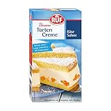 RUF Tortencreme Käse Sahne, Cremepulver für eine Käse-Sahne-Füllung, für Tortenfans, gelingt sicher, lange schnittfest, mit Puderzucker, 6er Pack (6x160g)