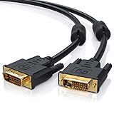 CSL - 2m DVI zu DVI Kabel - Dual Link 24 1 - vergoldete Kontakte - HDTV Auflösungen bis 2560x1600-2X Ferritkern - verzinnte OFC Kupferleiter - x.v.Color