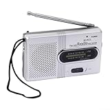FM AM SW Radio Batteriebetrieben Tragbares Retro Taschenradio Vollband Stereo Lautsprecher mit Teleskopantenne für Camping Walking