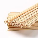 RYAN Holzstab Rundholz 100 Stück Holzstäbchen zum Basteln Ø 4 mm Länge 20 cm Holzstäbe Zum Basteln Modellbau DIY Handwerk Holzstäbchen Basteln