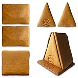 Lebkuchenhaus zum selber Basteln - Größe L - ca. 15x14x15cm - Lebkuchen Hexenhaus Bausatz für Kinder und Weihnachten LEBKUCHEN WELT