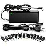 SUNYDEAL 90W Universal Netzteil Laptop Ladekabel Ladegerät für HP Lenovo ASUS Acer Dell Medion Charger 19V 19.5V 20V 4.74A Max AC Adapter mit 15 Stecker Ohne USB C -not for Asus ROG/Tuf Lenovo Legion