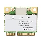 Bewinner PCIe WLAN Karte, 802.11AC Dualband Wireless Netzwerkadapter, Bluetooth 5.1 1200 Mbit/s Wireless Netzwerkkarte für Windows 10