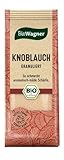 BioWagner - Bio Knoblauch granuliert | perfekt zu Dips, Grillfleisch oder Kartoffelgerichten | naturbelassene Bio-Zutaten | recyclebare Verpackung | 60 g