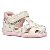 Geox Baby-Mädchen B ZAPITO Girl Sandal, Ivory/Pink, 20 EU