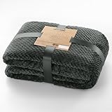 DecoKing Kuscheldecke 70x150 cm Graphit Decke Microfaser Wohndecke Tagesdecke Fleece weich sanft kuschelig skandinavischer Stil grau anthrazit Henry