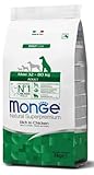 Monge Natural Superpremium ADULT RICH IN CHICKEN, Hundefutter für alle Rassen (Trockenfutter für Hunde zwischen 32 - 80 kg, mit Huhn, sehr Ballaststoff- & Vitaminreich, 12 kg)