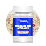 7 Artists Decoupage Kleber Lack Wasserfest 100 ml Half Glossy - Serviettentechnik Kleber auf Wasserbasis | Serviettenkleber für Serviettentechnik | Servietten Kleber zum Basteln