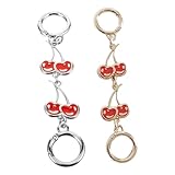 FOMIYES 2 Stück Verpackungszubehör Tragetasche Kette Cherry-Extender-Ersatz Handtasche Kirsche Geldbörsenverlängerung Taschenherstellungsversorgung Taschenzubehör Legierung
